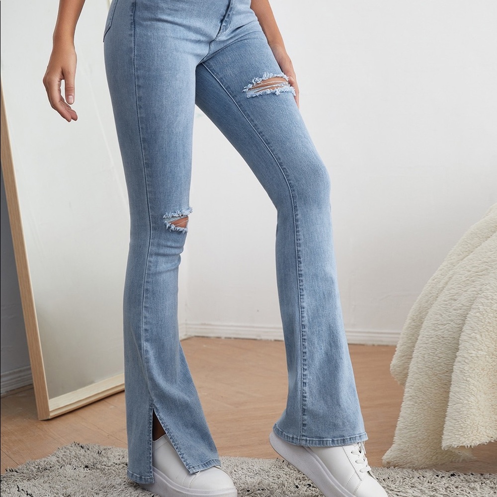 Distressed Bell Bottoms
